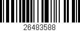 Código de barras (EAN, GTIN, SKU, ISBN): '26483588'