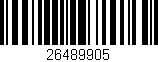 Código de barras (EAN, GTIN, SKU, ISBN): '26489905'