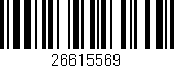 Código de barras (EAN, GTIN, SKU, ISBN): '26615569'