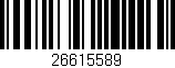 Código de barras (EAN, GTIN, SKU, ISBN): '26615589'