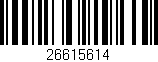Código de barras (EAN, GTIN, SKU, ISBN): '26615614'