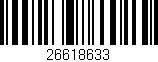 Código de barras (EAN, GTIN, SKU, ISBN): '26618633'