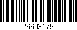 Código de barras (EAN, GTIN, SKU, ISBN): '26693179'