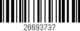 Código de barras (EAN, GTIN, SKU, ISBN): '26693737'