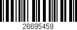 Código de barras (EAN, GTIN, SKU, ISBN): '26695459'