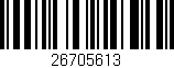Código de barras (EAN, GTIN, SKU, ISBN): '26705613'