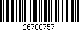 Código de barras (EAN, GTIN, SKU, ISBN): '26708757'