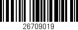 Código de barras (EAN, GTIN, SKU, ISBN): '26709019'