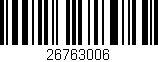 Código de barras (EAN, GTIN, SKU, ISBN): '26763006'