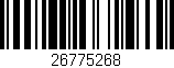 Código de barras (EAN, GTIN, SKU, ISBN): '26775268'