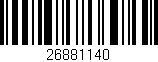 Código de barras (EAN, GTIN, SKU, ISBN): '26881140'