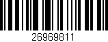 Código de barras (EAN, GTIN, SKU, ISBN): '26969811'