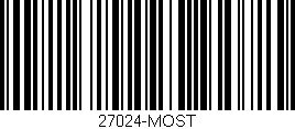 Código de barras (EAN, GTIN, SKU, ISBN): '27024-MOST'