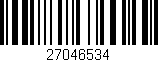 Código de barras (EAN, GTIN, SKU, ISBN): '27046534'