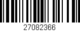 Código de barras (EAN, GTIN, SKU, ISBN): '27082366'