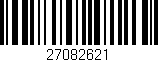Código de barras (EAN, GTIN, SKU, ISBN): '27082621'