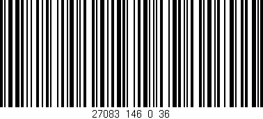 Código de barras (EAN, GTIN, SKU, ISBN): '27083_146_0_36'