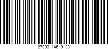 Código de barras (EAN, GTIN, SKU, ISBN): '27083_146_0_39'