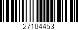 Código de barras (EAN, GTIN, SKU, ISBN): '27104453'