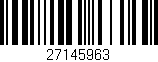 Código de barras (EAN, GTIN, SKU, ISBN): '27145963'