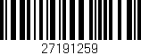 Código de barras (EAN, GTIN, SKU, ISBN): '27191259'