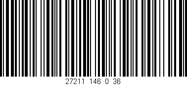 Código de barras (EAN, GTIN, SKU, ISBN): '27211_146_0_36'