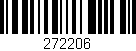 Código de barras (EAN, GTIN, SKU, ISBN): '272206'