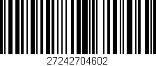 Código de barras (EAN, GTIN, SKU, ISBN): '27242704602'