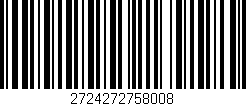 Código de barras (EAN, GTIN, SKU, ISBN): '2724272758008'