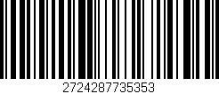 Código de barras (EAN, GTIN, SKU, ISBN): '2724287735353'