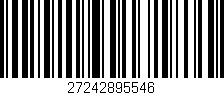 Código de barras (EAN, GTIN, SKU, ISBN): '27242895546'
