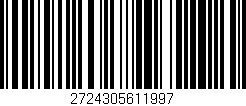 Código de barras (EAN, GTIN, SKU, ISBN): '2724305611997'