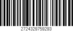 Código de barras (EAN, GTIN, SKU, ISBN): '2724329759293'