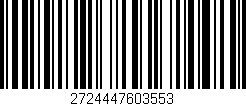 Código de barras (EAN, GTIN, SKU, ISBN): '2724447603553'