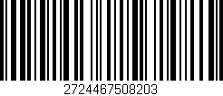 Código de barras (EAN, GTIN, SKU, ISBN): '2724467508203'