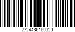 Código de barras (EAN, GTIN, SKU, ISBN): '2724468189920'