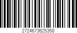 Código de barras (EAN, GTIN, SKU, ISBN): '2724673625350'