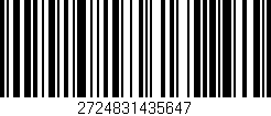 Código de barras (EAN, GTIN, SKU, ISBN): '2724831435647'