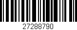 Código de barras (EAN, GTIN, SKU, ISBN): '27288790'