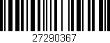 Código de barras (EAN, GTIN, SKU, ISBN): '27290367'