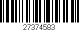 Código de barras (EAN, GTIN, SKU, ISBN): '27374583'