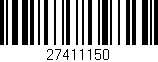 Código de barras (EAN, GTIN, SKU, ISBN): '27411150'