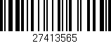 Código de barras (EAN, GTIN, SKU, ISBN): '27413565'