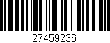 Código de barras (EAN, GTIN, SKU, ISBN): '27459236'