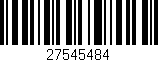 Código de barras (EAN, GTIN, SKU, ISBN): '27545484'