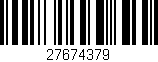 Código de barras (EAN, GTIN, SKU, ISBN): '27674379'