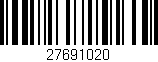 Código de barras (EAN, GTIN, SKU, ISBN): '27691020'