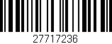 Código de barras (EAN, GTIN, SKU, ISBN): '27717236'