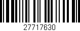 Código de barras (EAN, GTIN, SKU, ISBN): '27717630'