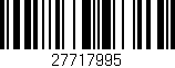 Código de barras (EAN, GTIN, SKU, ISBN): '27717995'